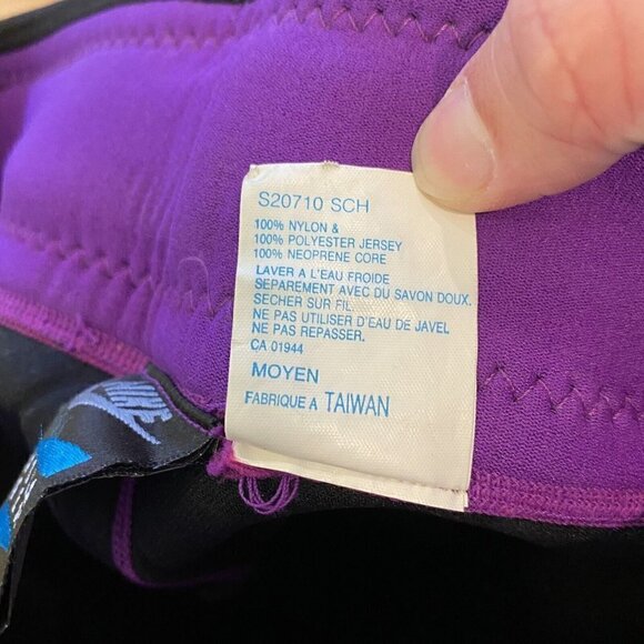 Vintage Nike Aqua Gear Surfing Shorts Wet Suit Bottom Neoprene Medium Colorblock - Picture 10 of 10